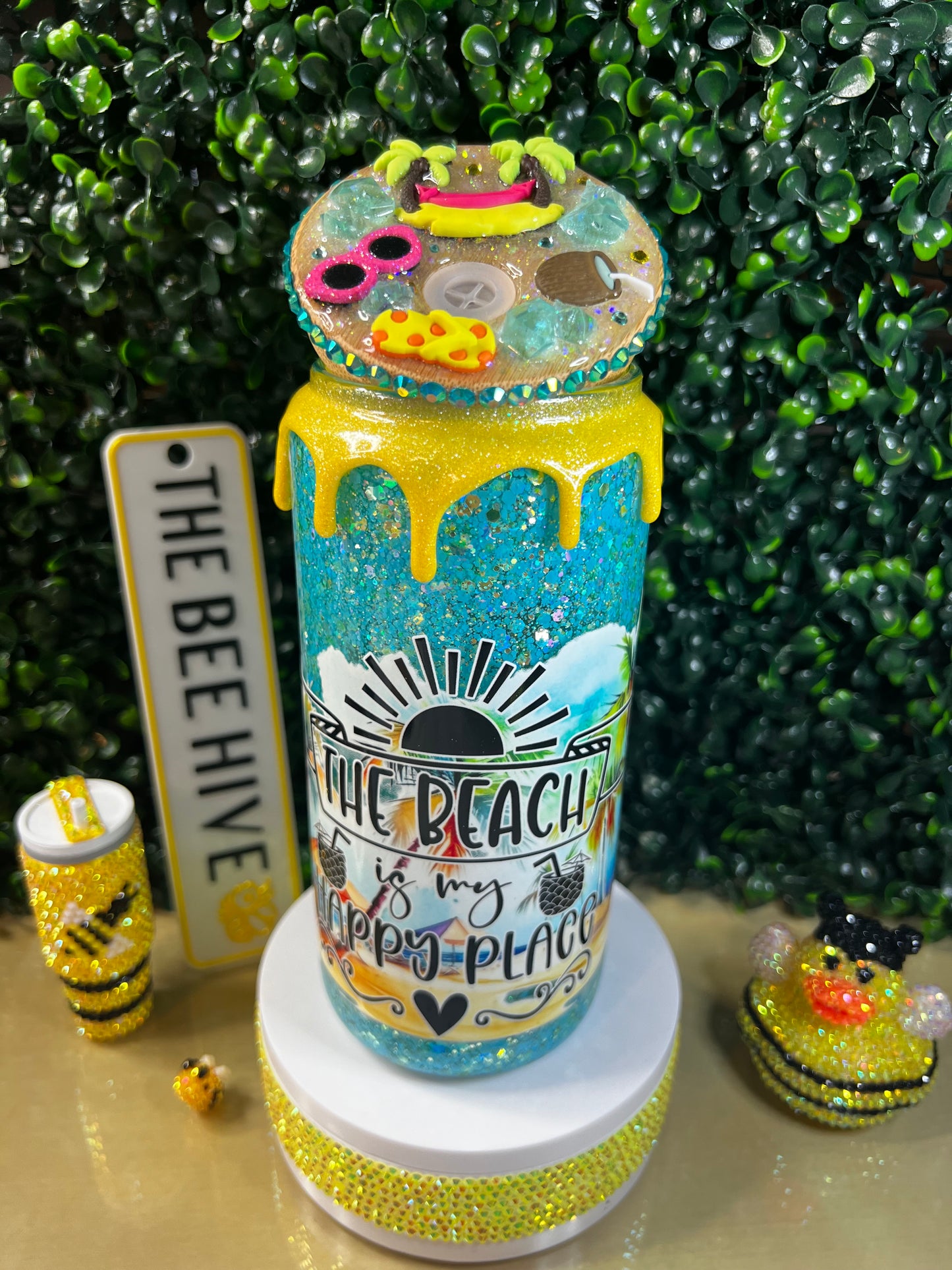 20oz Beach Snowglobe Cup